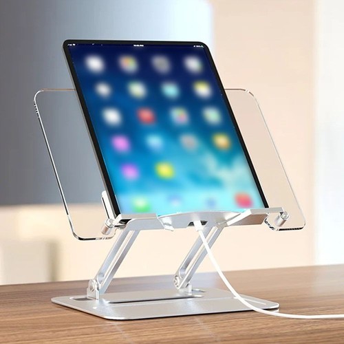 Aluminum Alloy Adjustable Book Stand Extendable Desktop Tablet Stand - Afbeelding 12 van 15
