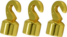 Grandfather Clock Weight Shell Hook Set of 3 Pieces Older Style 4mm for Howard M