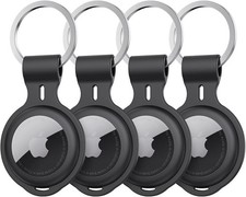 4 Pack Airtag Keychain Waterproof, Air Tag Holder for Apple Airtag GPS Tracker