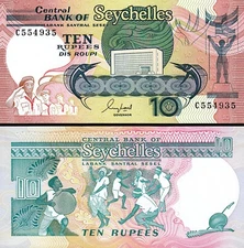 Seychelles 10 Rupees 1989, UNC, P-32