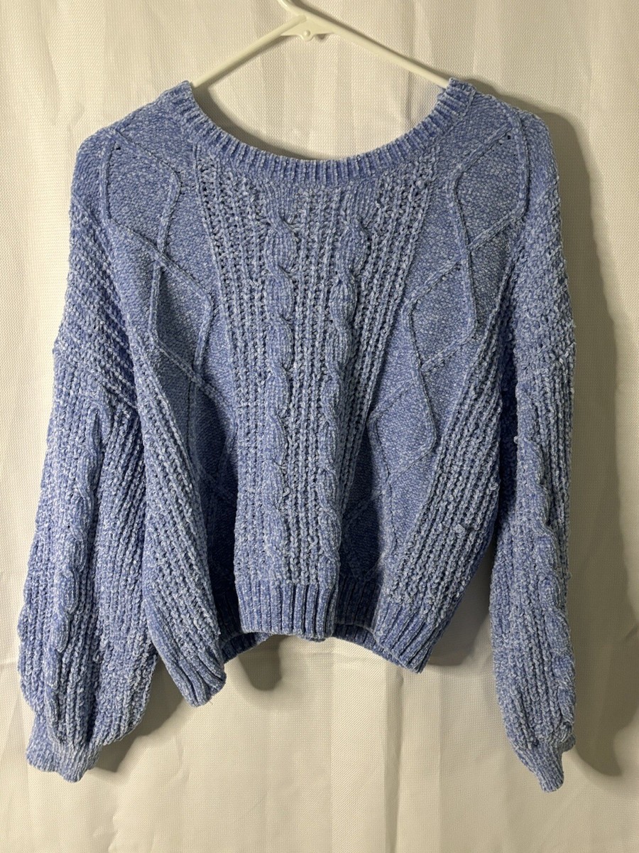 Hippie Rose Light Blue Sweater Size L | eBay