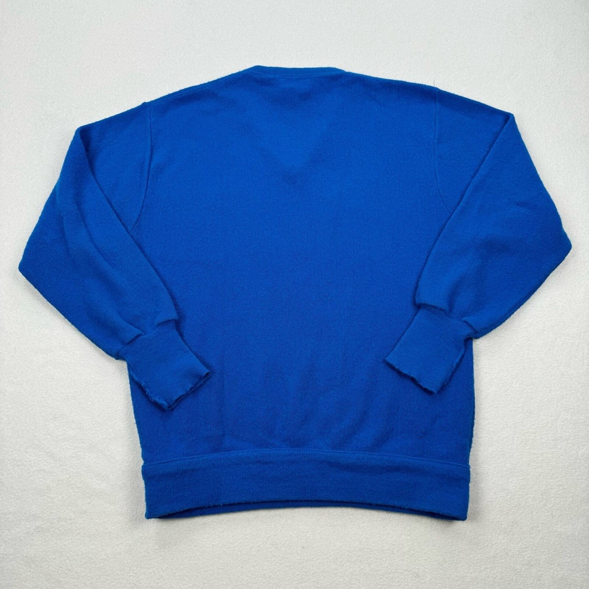 Vintage Izod Lacoste Sweater Size Large Blue V Neck Pullover