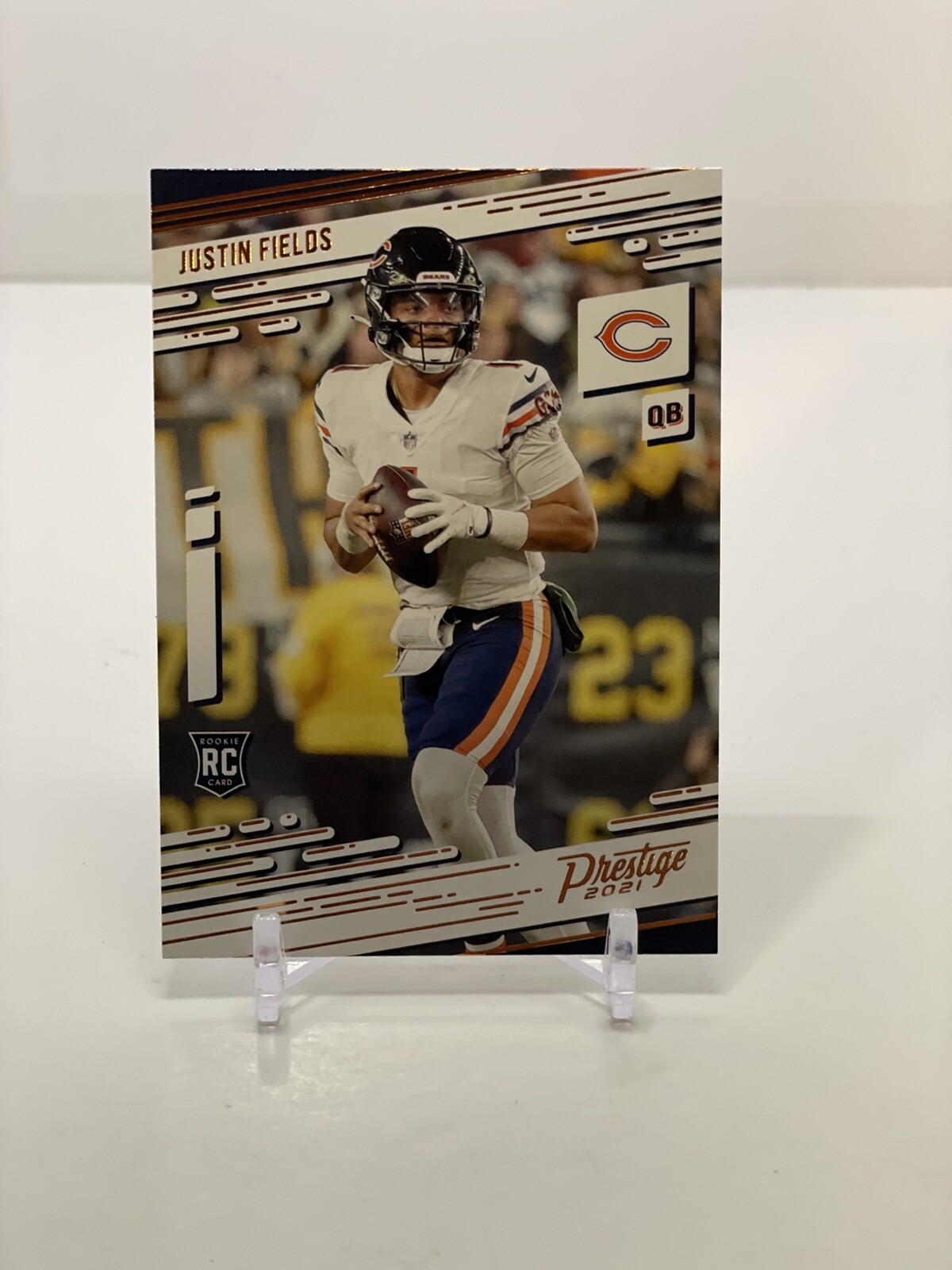 Justin Fields 2021 Chronicles Prestige Rookie Card RC #203 Bears