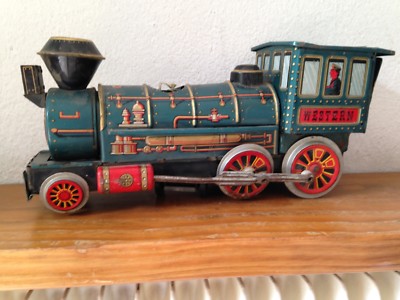 Locomotive en tôle jouet ancien neuf en boite - Collection