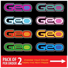 Tracker Logo Decal for Car Truck Window Geo Sticker | Set of 2 Pick your Color