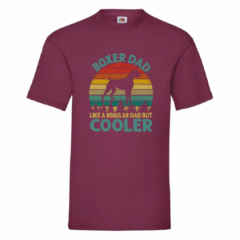 Boxer Dad Like A Regular Dad But Cooler T Shirt Small 2XL