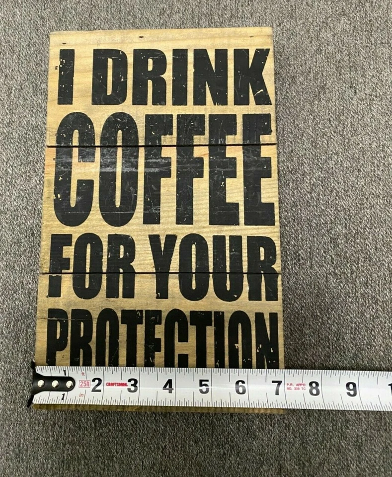 Pequeño letrero de café de madera para cocina o encimera I decoración de pared para el hogar Foto 2 de 4