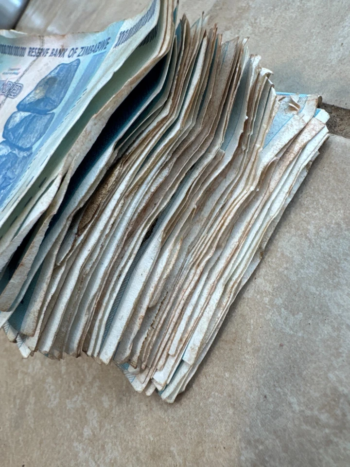 LOT OF 5, 🇿🇼 ZIMBABWE 100 TRILLION DOLLAR NOTES, CIRCULATED 🇿🇼 - Image 3 of 4