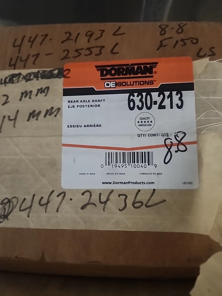 Eje trasero Dorman 630-213, izquierdo para 97-03 Ford Expedition F-150 Lobo Foto 4 de 4