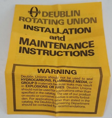 NEW* Deublin 555-000-004 Rotary Union 1-1/4" NPT LH M839920-312692 +  Warranty! | eBay