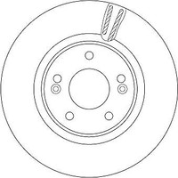 TRW DF6497S Bremsscheibe 1 StüCk Vorne FüR Hyundai KIA 51712-C1000 51712-D7000
