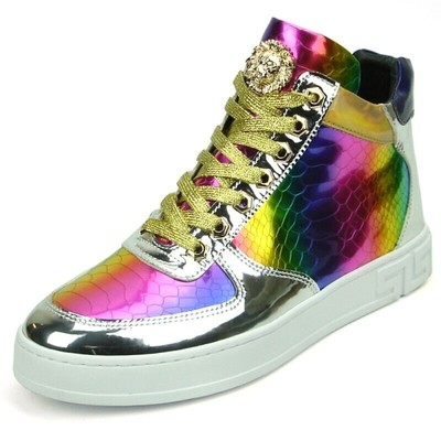 Aurelio Garcia Encore Snake Hi Top Sneakers in Multi Size 9 New IN BOX