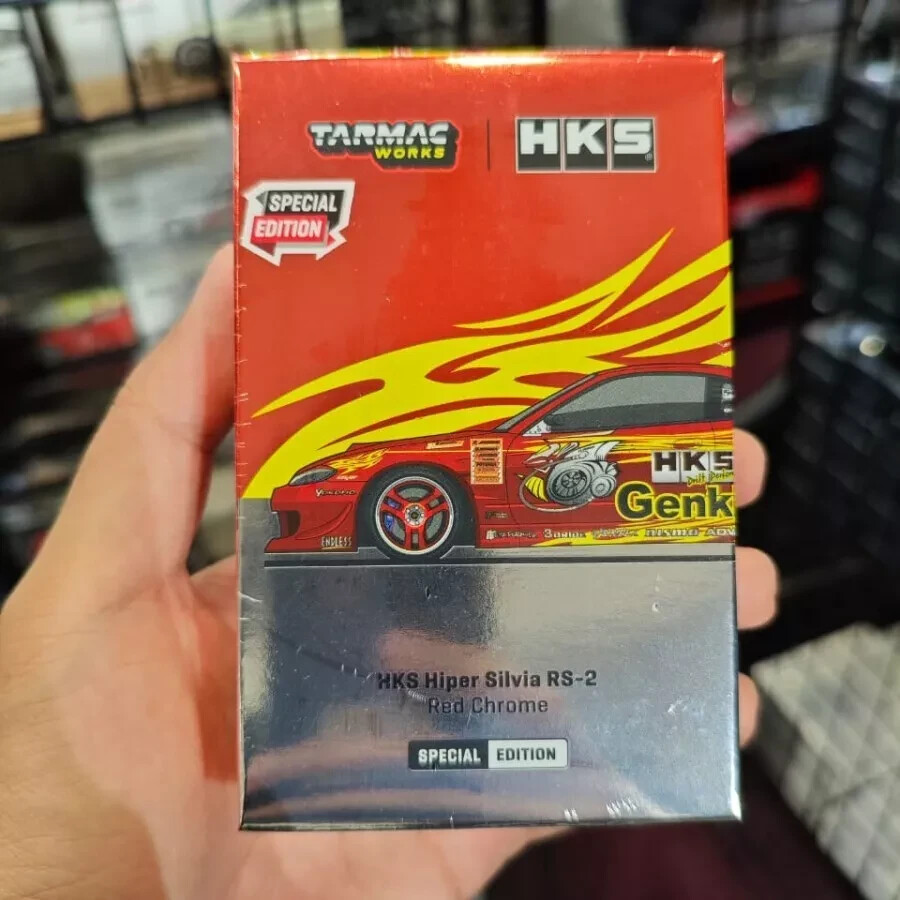 TARMAC HKS 未開封 Tarmac Works 1:64 HKS Hiper Silvia RS-2 Chrome Red - Tokyo