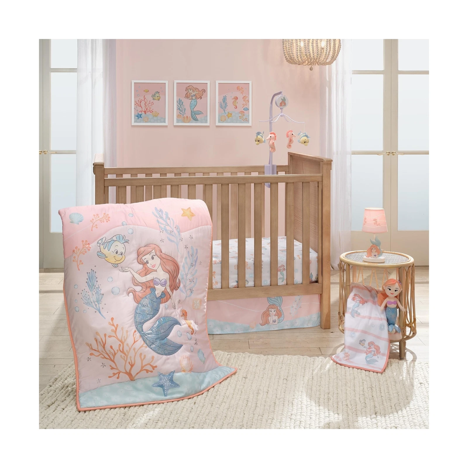 Bedtime Originals Disney Baby The Little Mermaid 3-Piece Baby Crib Bedding Set