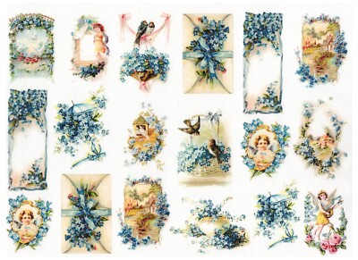 Reispapier 30g, Decoupage, A4, Serviettentechnik