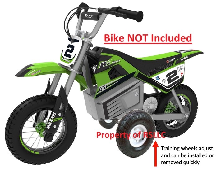 1 SET OF ADJUSTING RAZOR SX 350 TRAINING WHEELS SX350 ELECTRIC BIKE