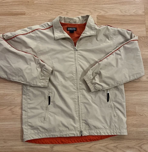 Chaqueta Cortavientos Para Hombre Land's End Talla M Abrigo Ligero Caqui video thumbnail