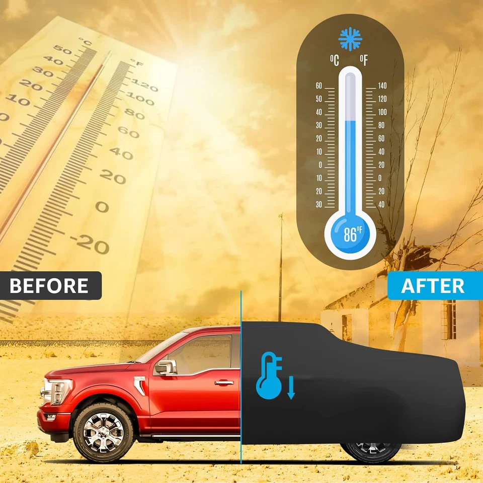 Cubierta de coche para camioneta Ford Ranger 2022-2024 exterior impermeable sol todo tipo de clima Foto 4 de 4