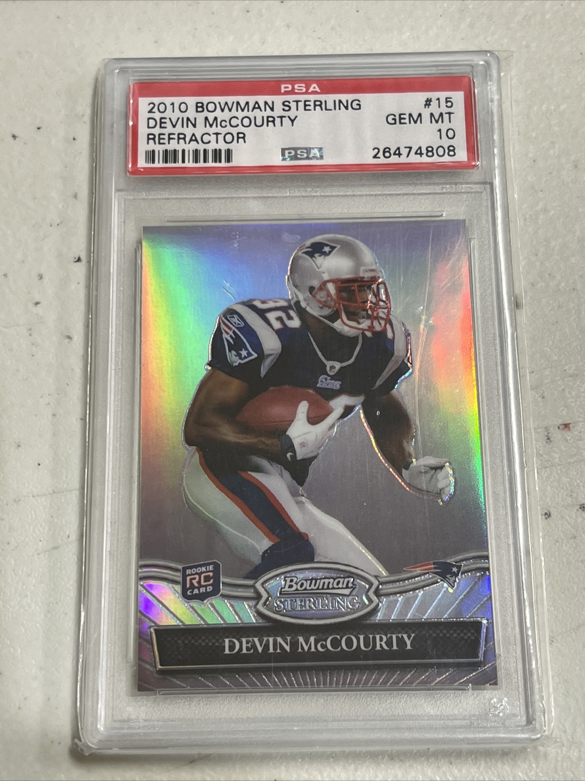 Devin McCourty Bowman Sterling #15 Refractor
