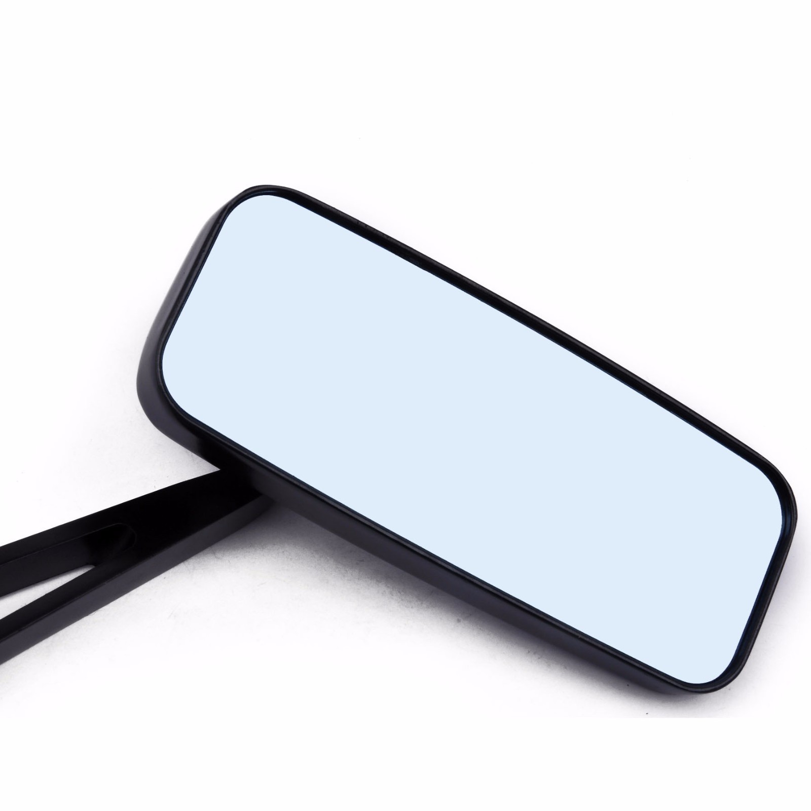 Black Motorcycle Cruiser Wing Mirrors For 2010 Harley Davidson Road