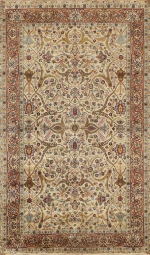 Vegetable Dye Floral Traditional Oriental Area Rug Wool Hand-knotted 6x9 Carpet - Picture 1 of 12