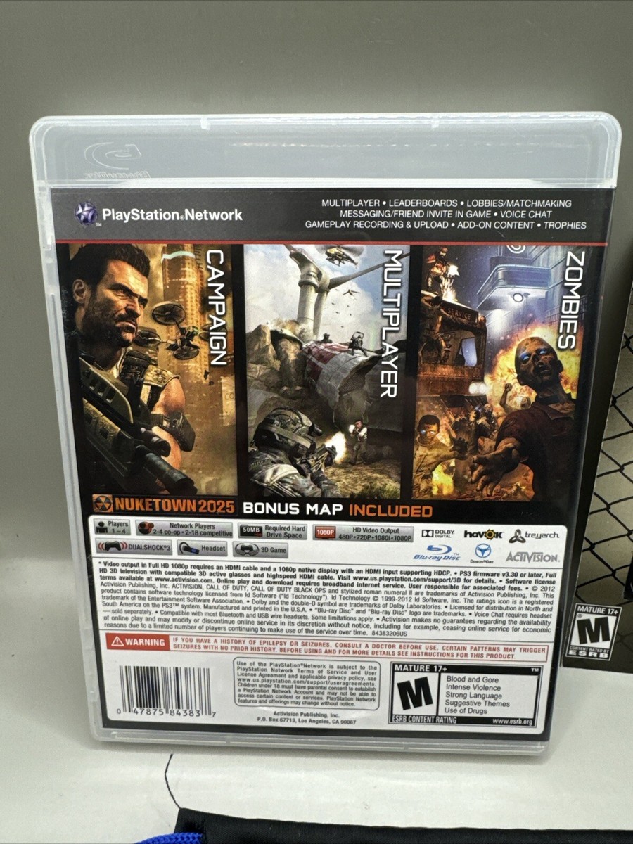 Call Of Duty Black Ops II 2 - Playstation 3 PS3 COD | eBay
