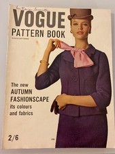 VOGUE  magazine PATTERN BOOK 1963 August September Free gift wrap Fast Dispatch 