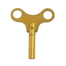 Brass Replacement Clock Key For Key Wind Clocks Size 3 / 3.0 mm  - Clock Parts