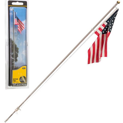 Woodland Scenics JP5952 Just Plug - Large US Flag - Pole w/ Small Spotlight - Picture 1 of 4