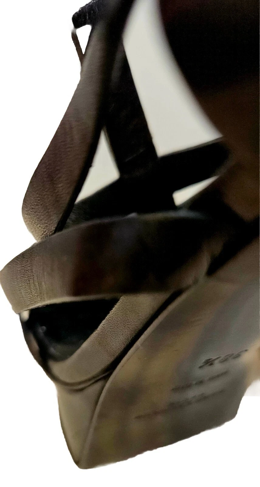 SAINT LAURENT (YSL) Sandalo a stiletto nero con cinturini a stiletto nero taglia 8 5 8 1 2