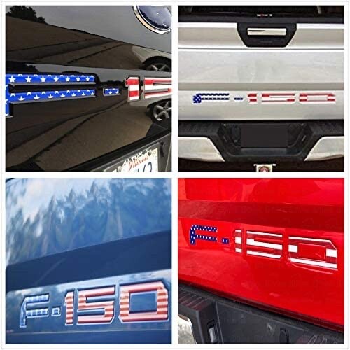 NEW 18-20 Ford F150 Tailgate Inserts Decals Letters Stickers 3D US USA RED WHITE - Bild 2 von 3