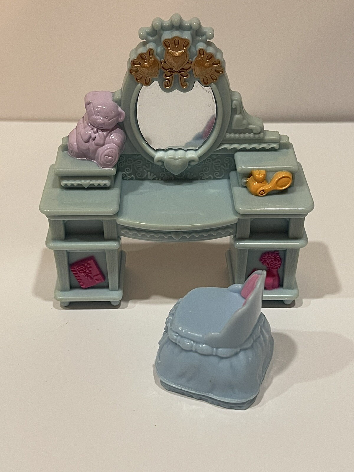 Fisher Price Loving Family - Blue Vanity and Chair for Child's Princess