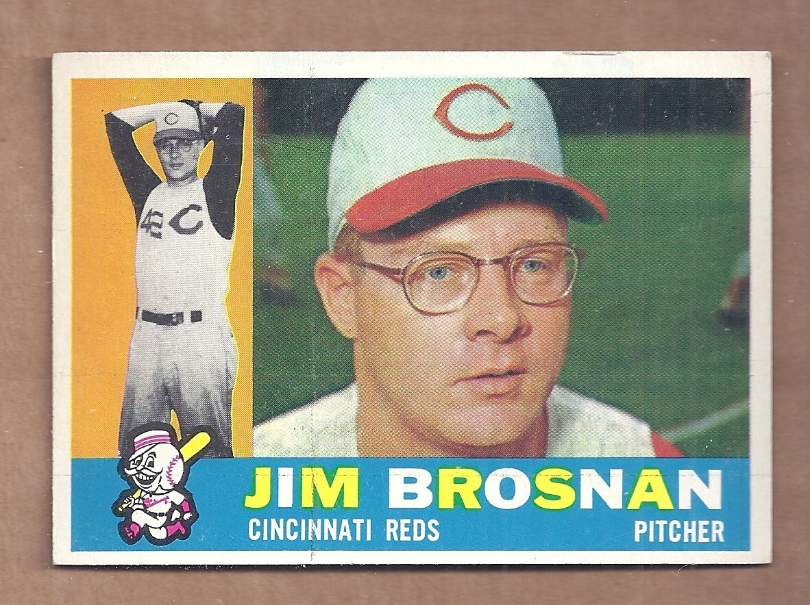 1960 Topps #449 Jim Brosnan Baseball Card EX-NMT Semi-High Grade