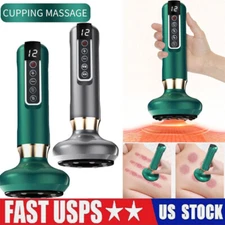 Electric Cupping Massager Vacuum Suction Cup GuaSha Anti Cellulite Beauty Tools