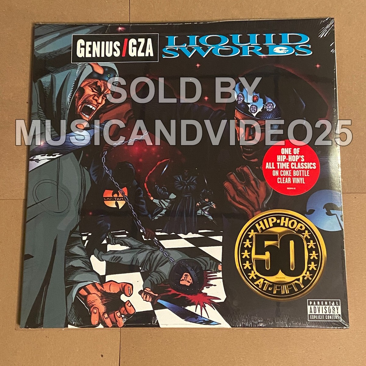 Genius GZA Liquid Swords Limited Edition Coke Bottle Clear Vinyl 2