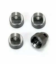 ST Racing Concepts ALUMINUM SHOCK CAPS FOR YETI/WRAITH/EXO/BOMBER (4) GUNMETAL