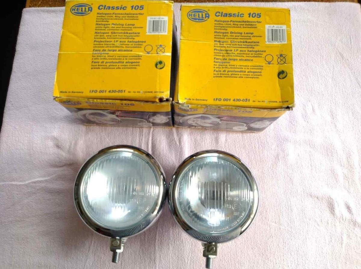 Hella 105 chrome driving light driving lamp Vw Beetle Bus Porsche