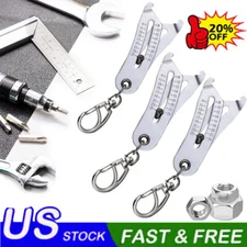 Portable Precise Thread Size Checker Keychain Bolt Size Checker Keychain Manual