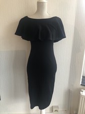 Womens Black Midi Dress Bodycon