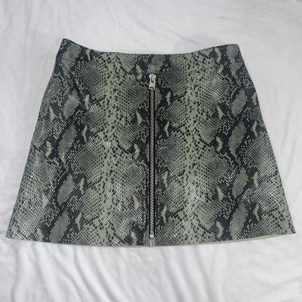 Allsaints Womens Skirt US 6 Leather Snakeskin Animal Print Allsaints Womens Skirt US 6 Leather Snakeskin Animal Print