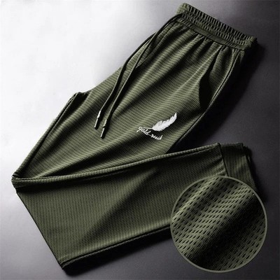 Men Fashion Quick Dry Pants Lightweight Hiking Jogging Running Trousers Breathab