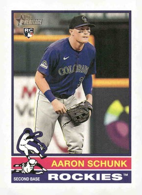 2025 Topps Heritage #90 Aaron Schunk