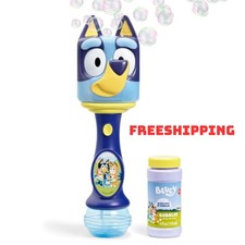 Bluey Light Sound Bubble Wand for Toddlers with Bubble Solution