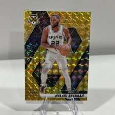 2024-25 Panini Mosaic Reactive Yellow Mosaic Malaki Branham San Antonio Spurs