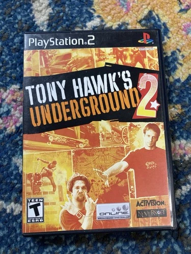 Tony Hawk's Underground 2 (Sony PlayStation 2, PS2 2004) W/ Case Art. Tested