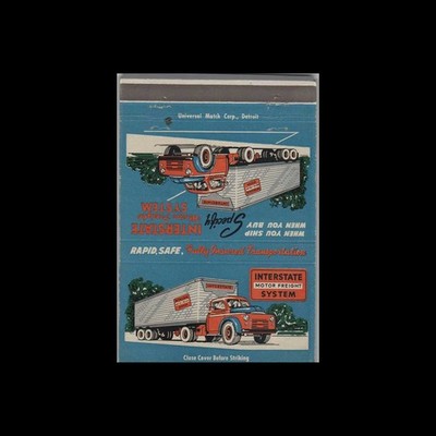 Matchbook Cover - Truck - Interstate Motor Freight System