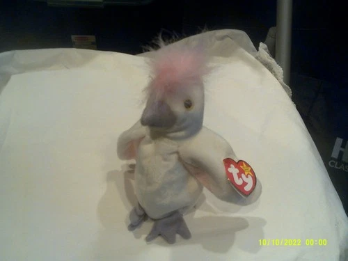 Vtg. Ty Beanie Baby-KuKu the Cockatoo-org tags-DOB 1/5/1997