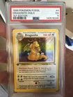 Dragonite 4/62 Fossil Holo First Edition PSA 5