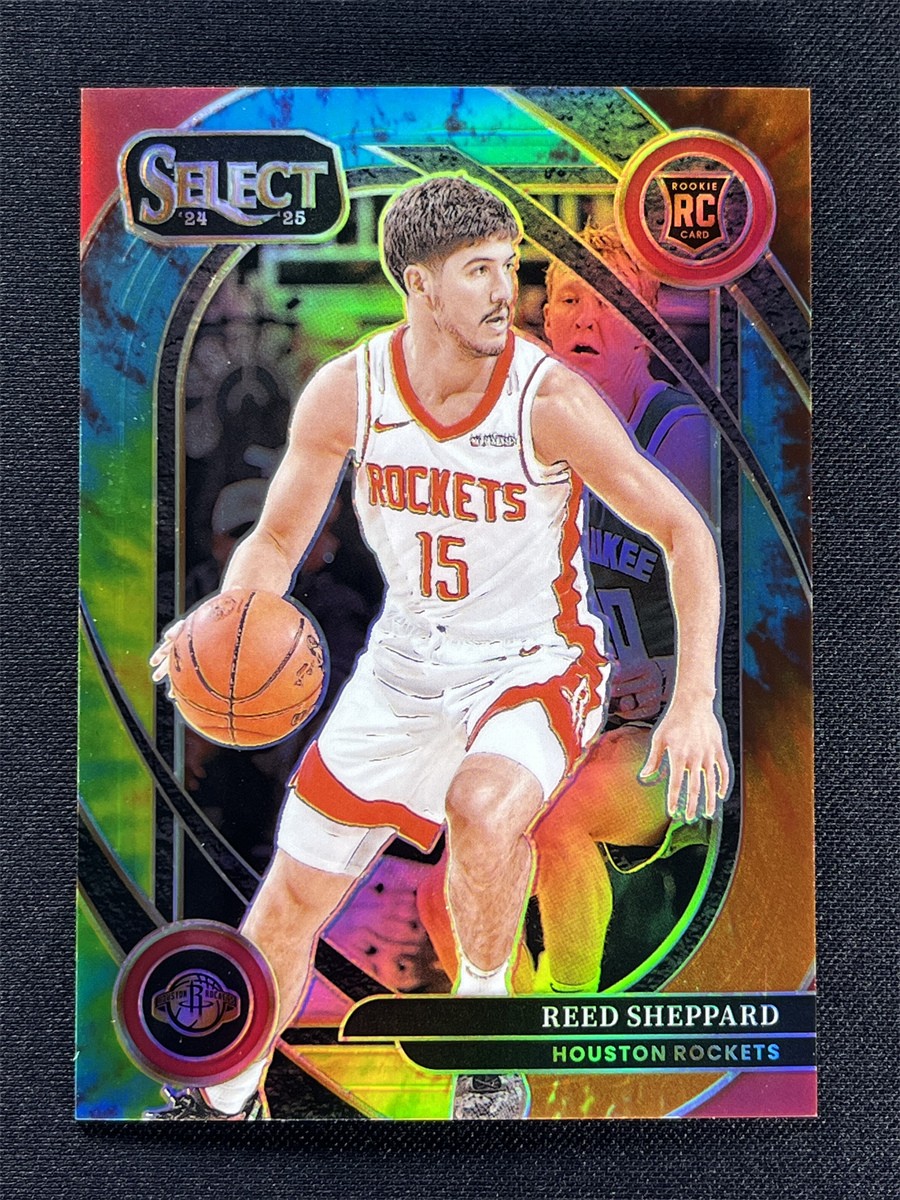 2024-25 Panini Select Reed Sheppard #299 Courtside Tie-Dye Prizm Rookie RC /25
