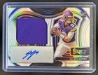2024 Select JJ McCarthy Jumbo Rookie Swatch RC Jersey White Prizm Auto #/75